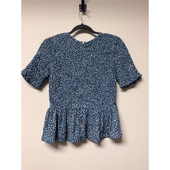 BUNDLE OF 2 - ANN TAYLOR Smocked Peplum Top, BANANA REPUBLIC FACTORY SilkyLuxe - Picture 8 of 15